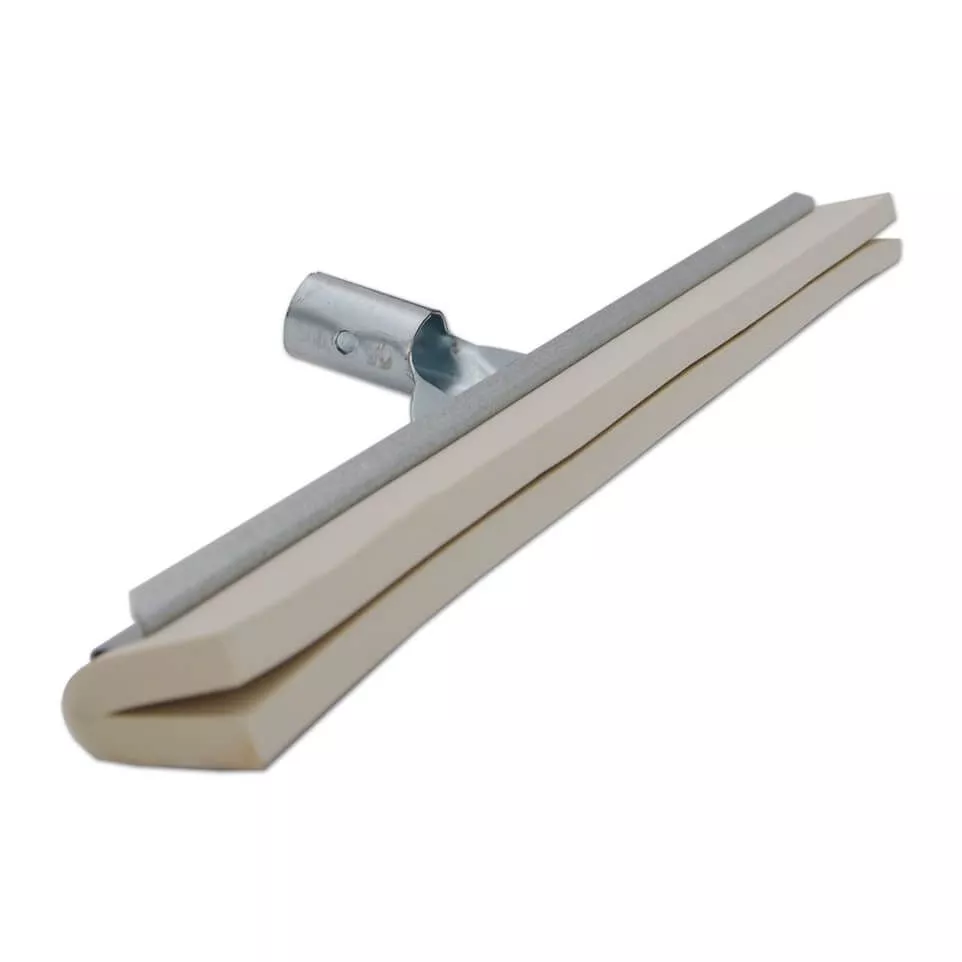 Raclette blanche renforcée avec rebord anti-goutte - 45cm