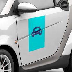 Auto sticker 0.5 x 0.5 m
