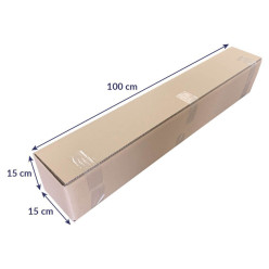 Caisse carton double cannelure 100x15x15cm