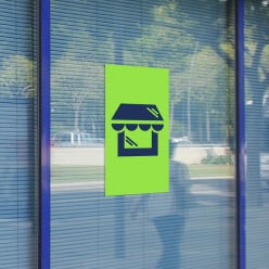 Outdoor window sticker