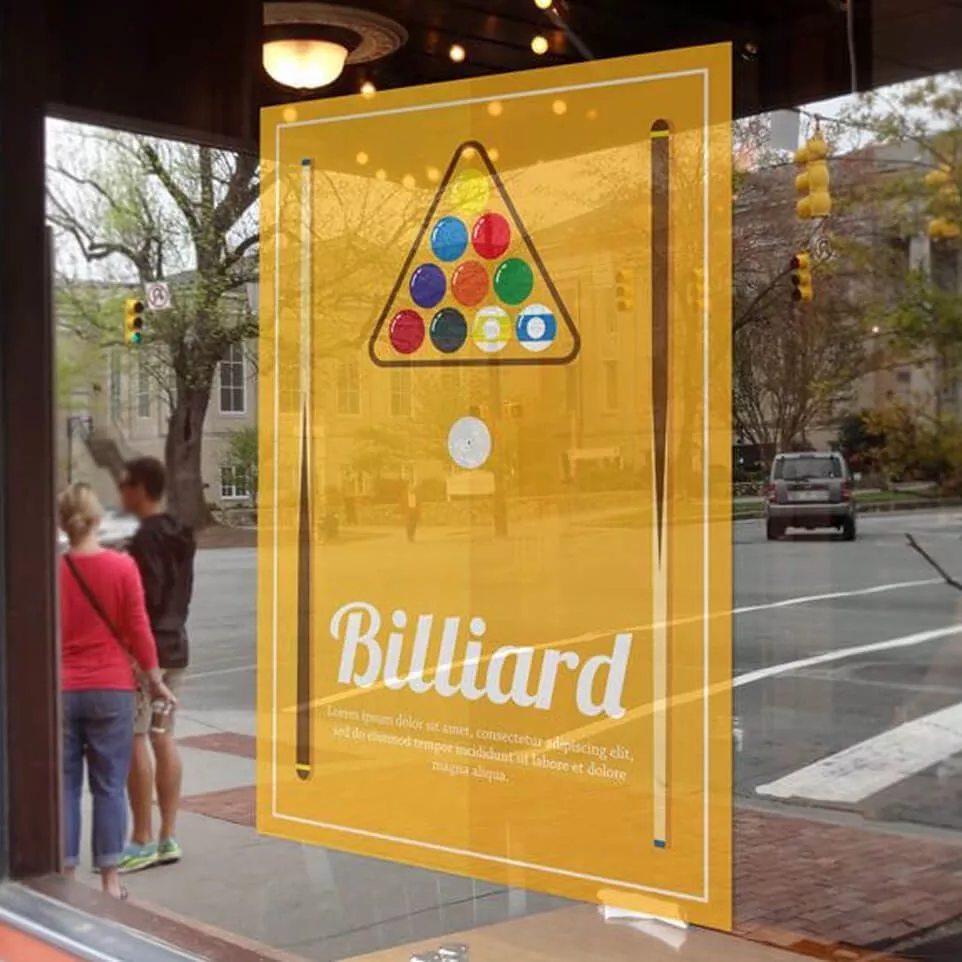 Indoor window sticker
