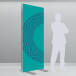Freestanding double-sided textile frame (without image)
