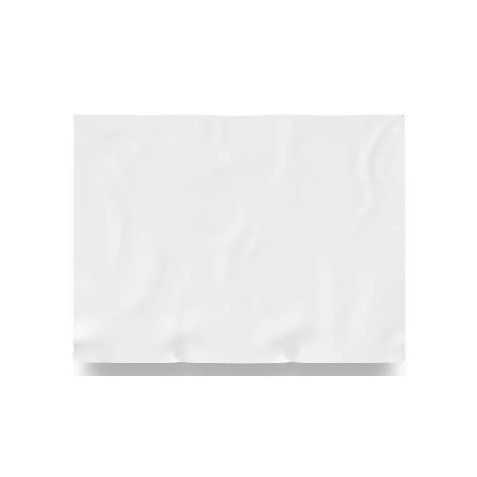 Non-printed white banner