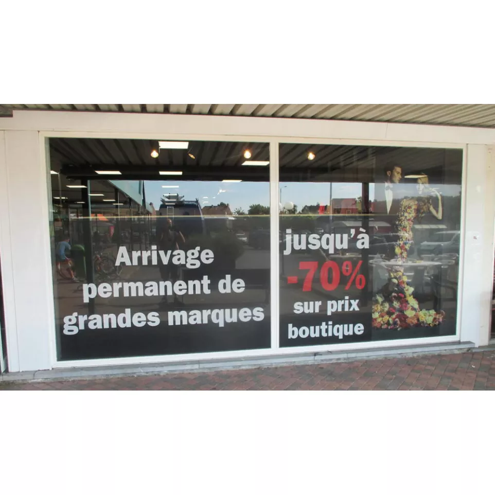 Raamstickers indoor plaatsing