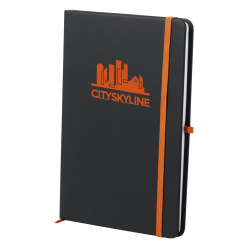 Kefron oranje zwart notitieboek