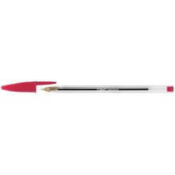 BIC 3 Stylo à Bille Bic Medium Cristal Classique Stylo Rouge 