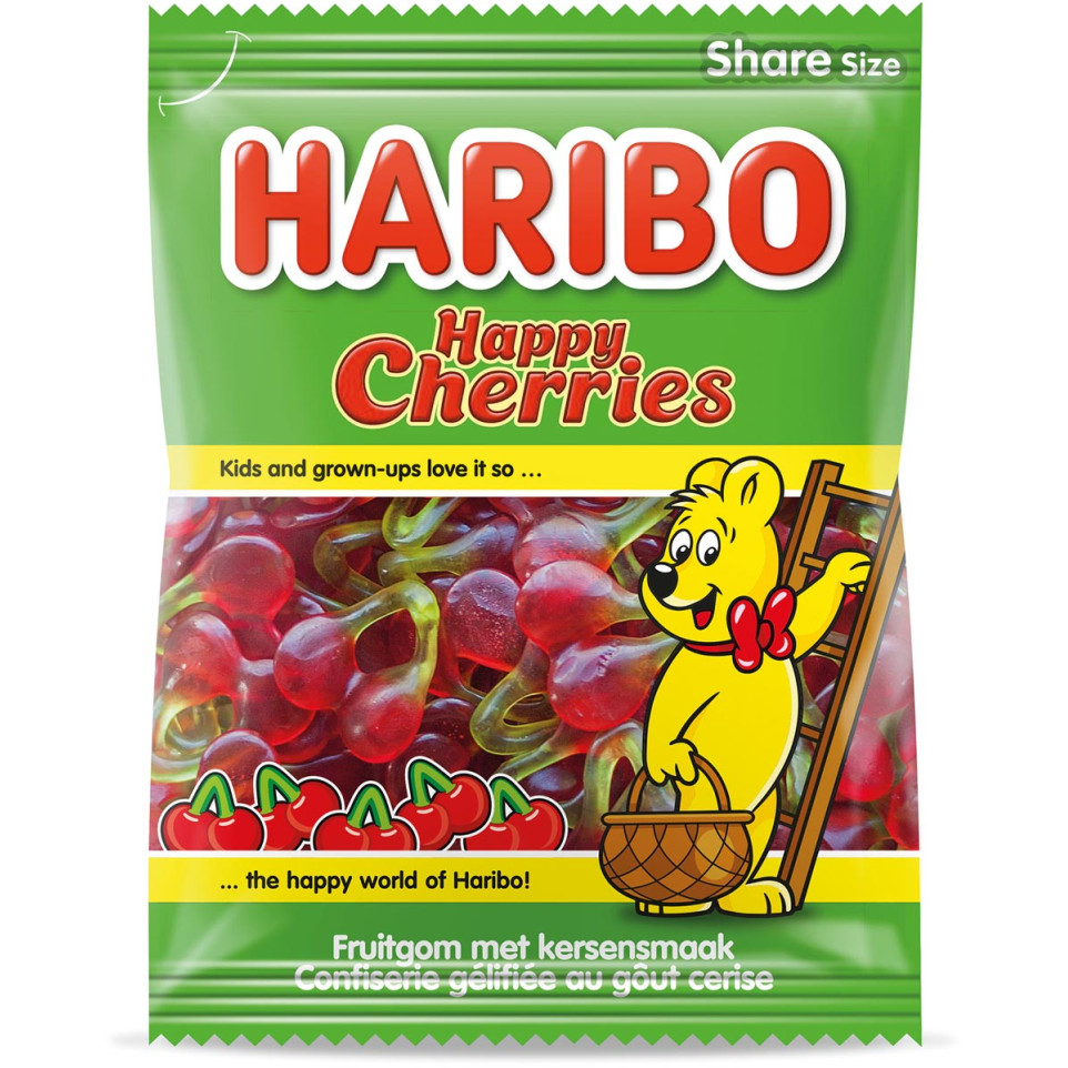 Haribo bonbons cerises, sachet de 185 g