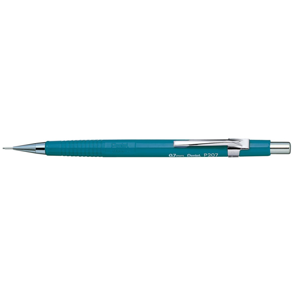 Porte-mine Pentel Fiesta 0.5 Mm - Lot De 12 - Corps Bleu - Gomme Remplaçable - Mines HB Incluses