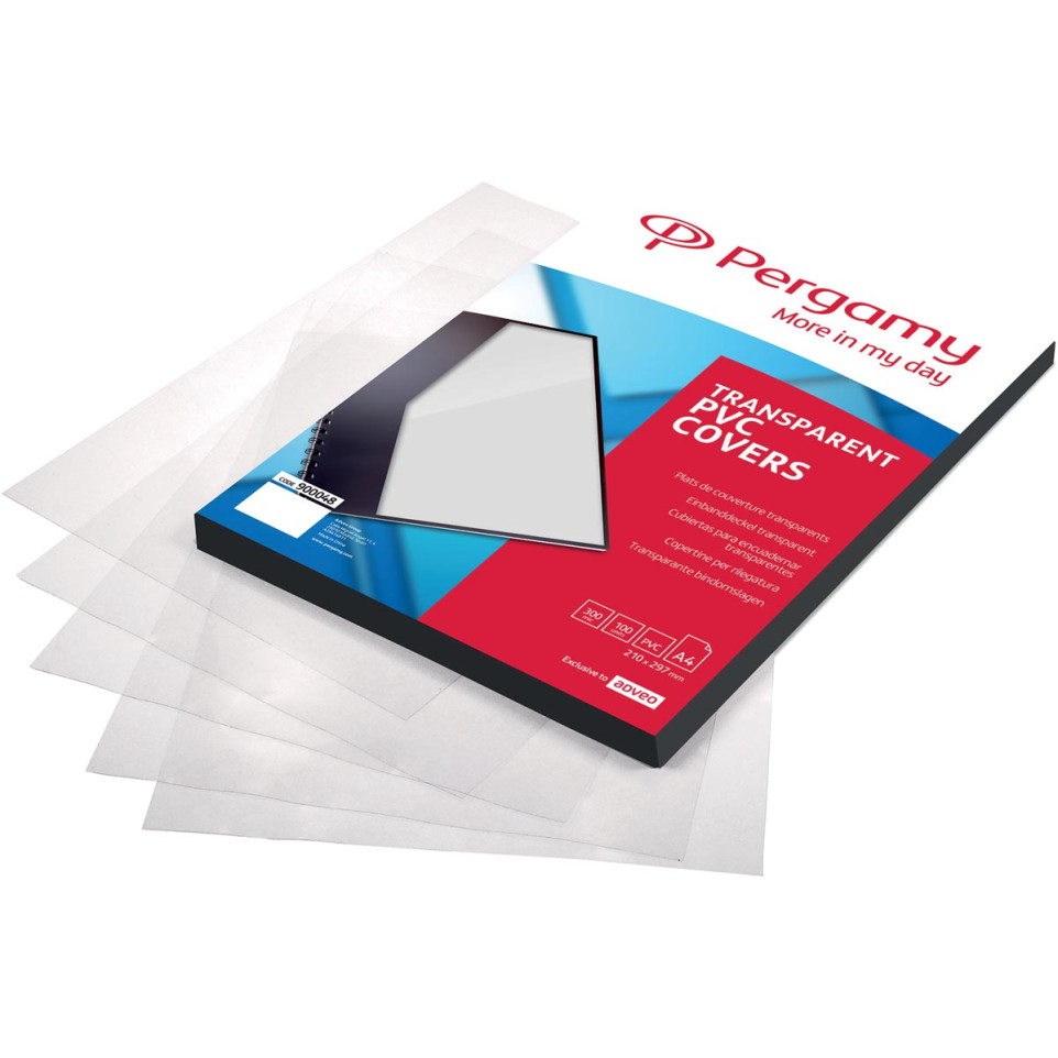 Fellowes 100 Couvertures plastiques transparent pour reliures A4 200 microns FELLOWES 