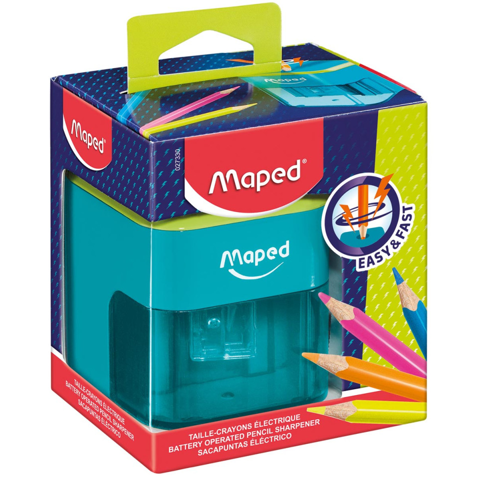 Comment On Dit Taille Crayon En Anglais Maped taille-crayon électrique avec piles, en boîte distributrice