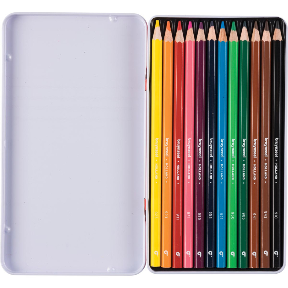 Bruynzeel crayon de couleur Super, boîte de 12 pièces