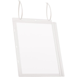 Durable pochette d'affichage imperméable à l'eau, avec attache-câbles, ft A4,  paquet de 5 pièces