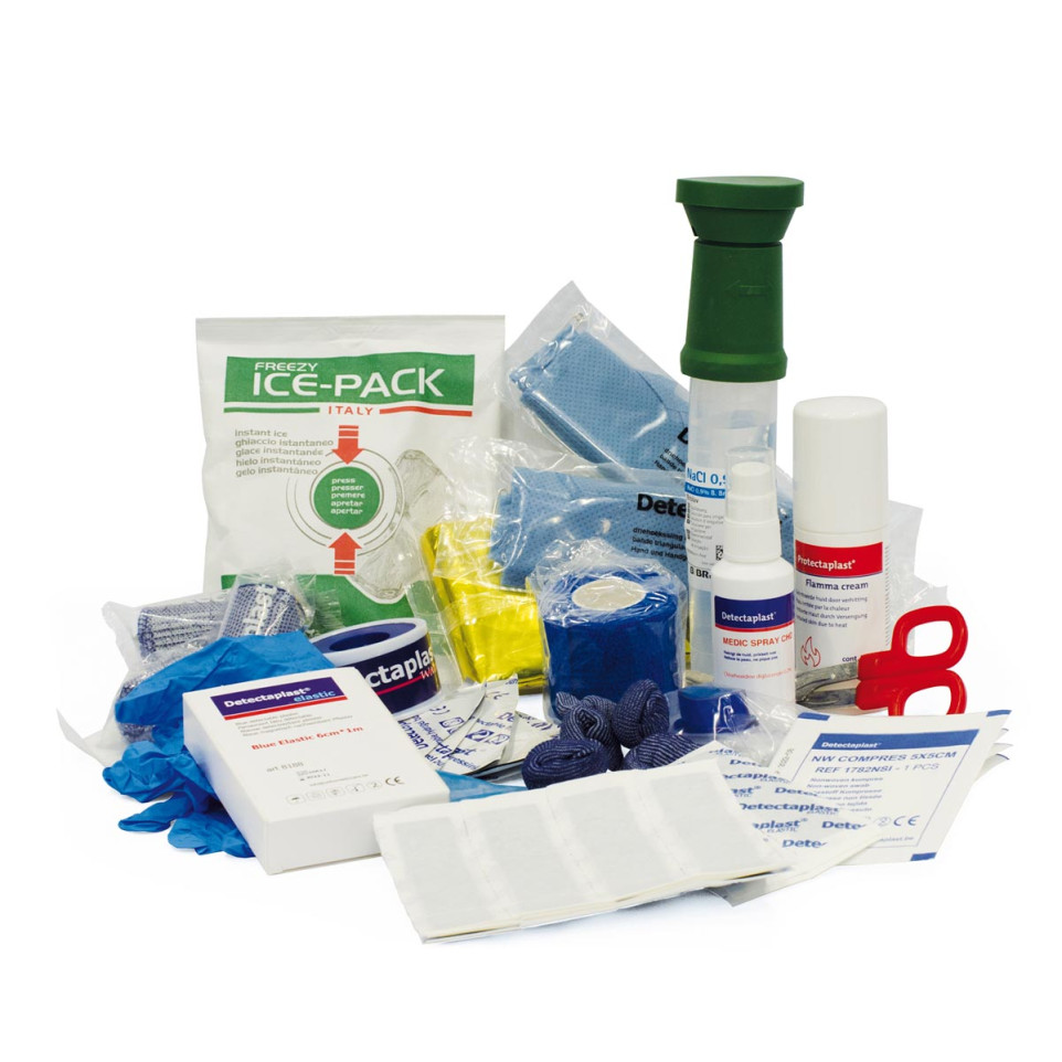 Kit Recharge Trousse Secours ACTIOMEDIC DIN 13169 – Complément Armoire Pharmacie, Pansements Qualité Allemande Multilingue
