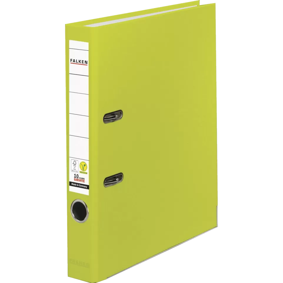 PP ordner A4 5cm Vegan neon groen-an...