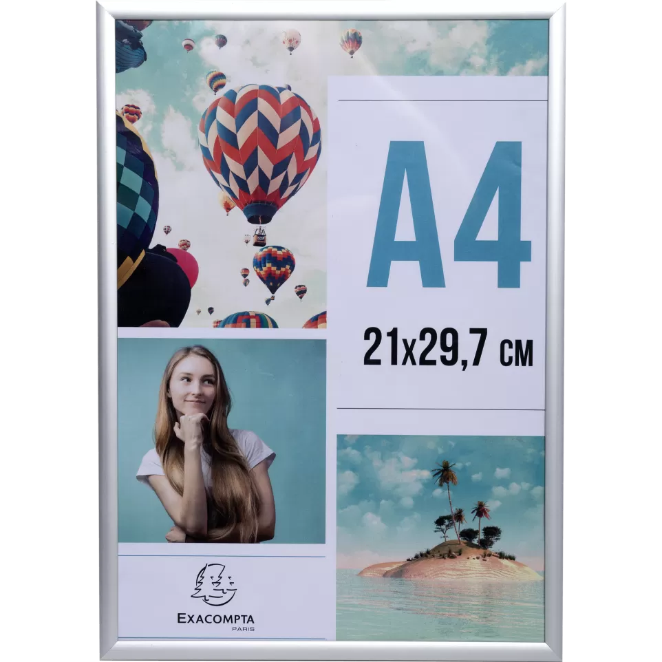 Cadre photo aluminium A4/ Pce