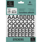 Pochette de lettres adhésives noires A-Z 20 mm/ Pce