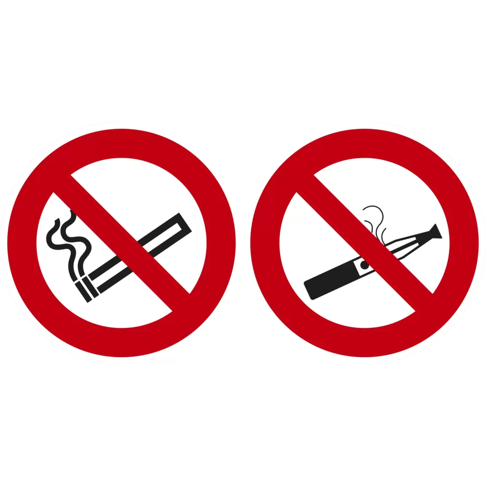 Non adhesive PP panel No smoking or...