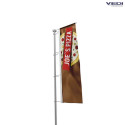 Drapeau personnalisé pour mât avec potence horizontale format standard