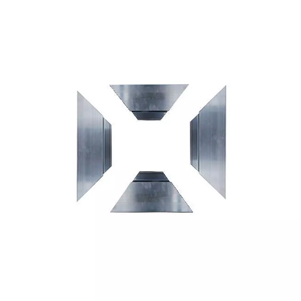 Coupe d'un cadre prêt à monter