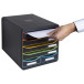 Module de classement Big Box Maxi 6 tiroirs Black Office/ Pce