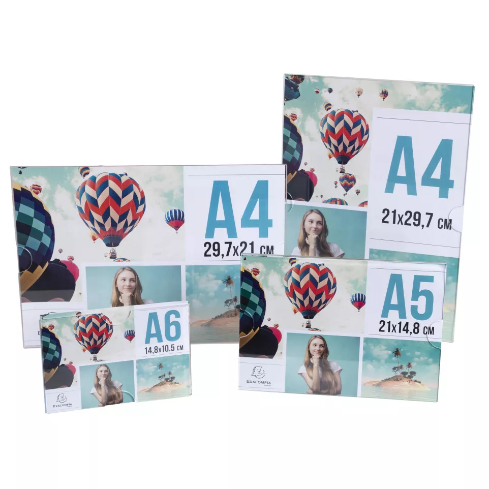 Porte visuel mural horizontal A6/ Pce