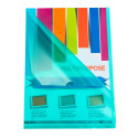 Sachet de 100 pochettes coin polypropylène grainé 12/100e - A4/ Pce