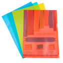Sachet de 100 pochettes coin polypropylène grainé 12/100e - A4/ Pce