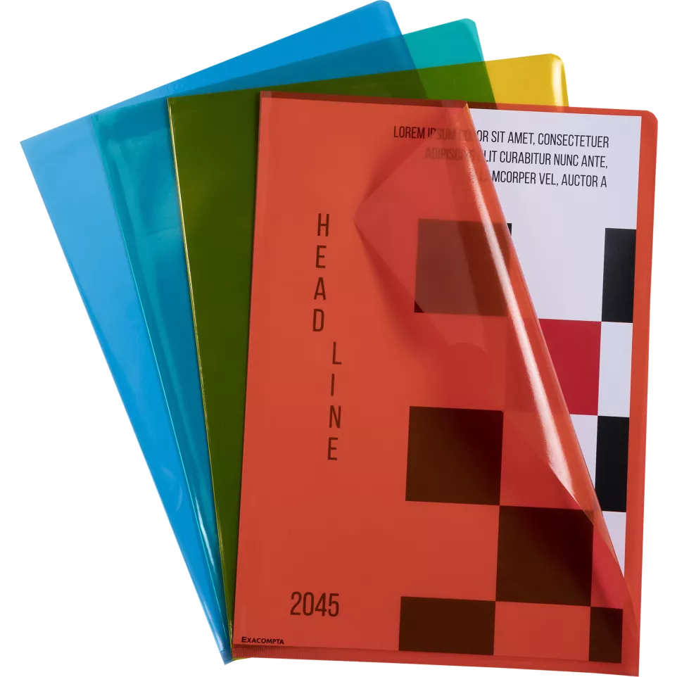 Exacompta Cut Flush Folders PP A4/ Pc.