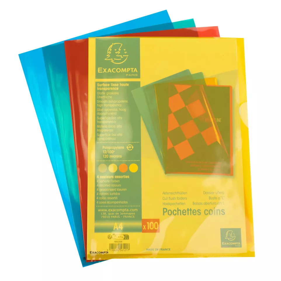 Sachet de 100 pochettes coin...