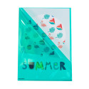 Sachet de 100 pochettes coin polypropylène lisse Premium - A4/ Pce