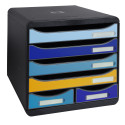 Module de classement Big Box Maxi 6 tiroirs Bee Blue/ Pce