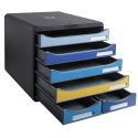 Module de classement Big Box Maxi 6 tiroirs Bee Blue/ Pce
