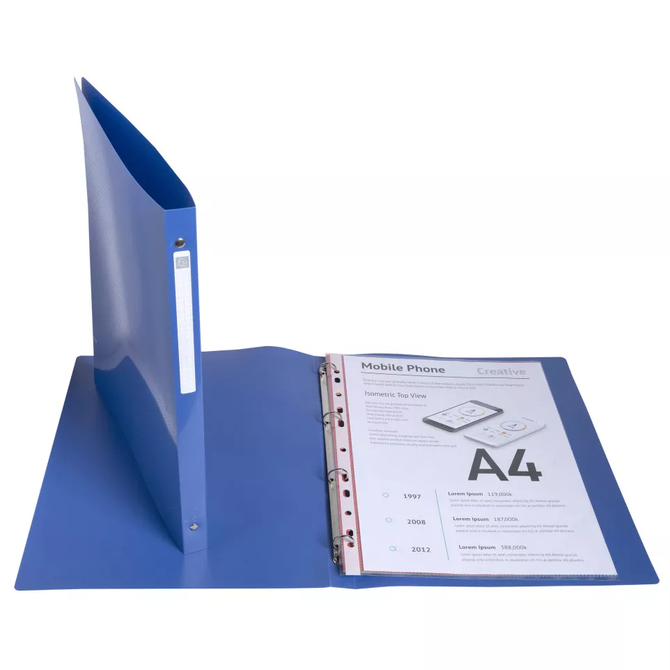 Ringbind 4R 15mm PP A4 Bee Blue ass....