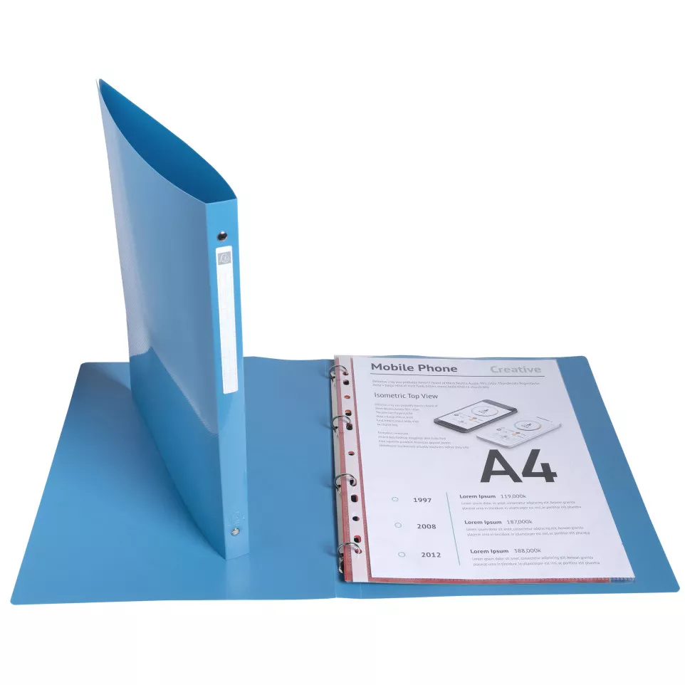 Ringbind 4R 15mm PP A4 Bee Blue ass....