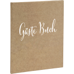 Guest book 140p gold 21x19...