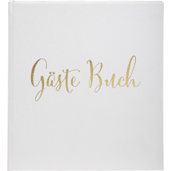 Gastenboek 140p goud-...