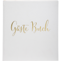 Guest book 140p gold 21x19 German Kraft/ Pc.