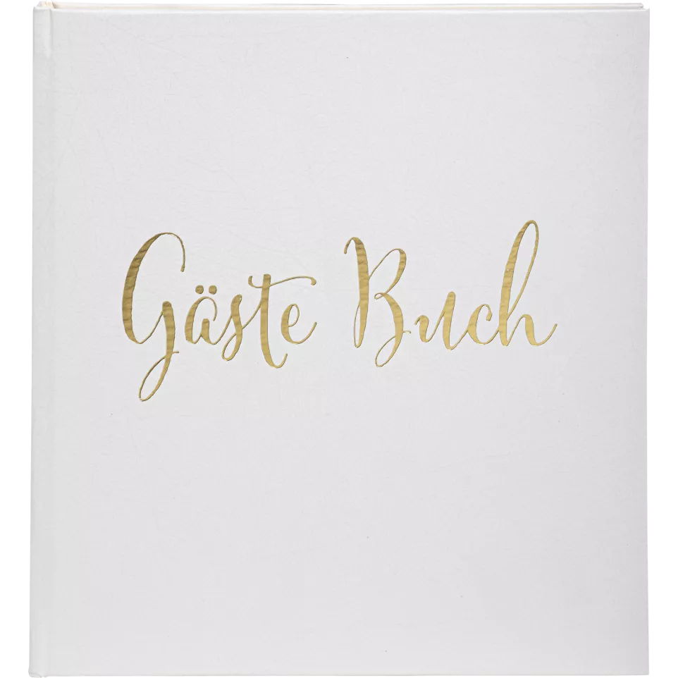 Guest book 140p gold 21x19 German...