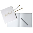 Guest book 140p gold 21x19 German Kraft/ Pc.