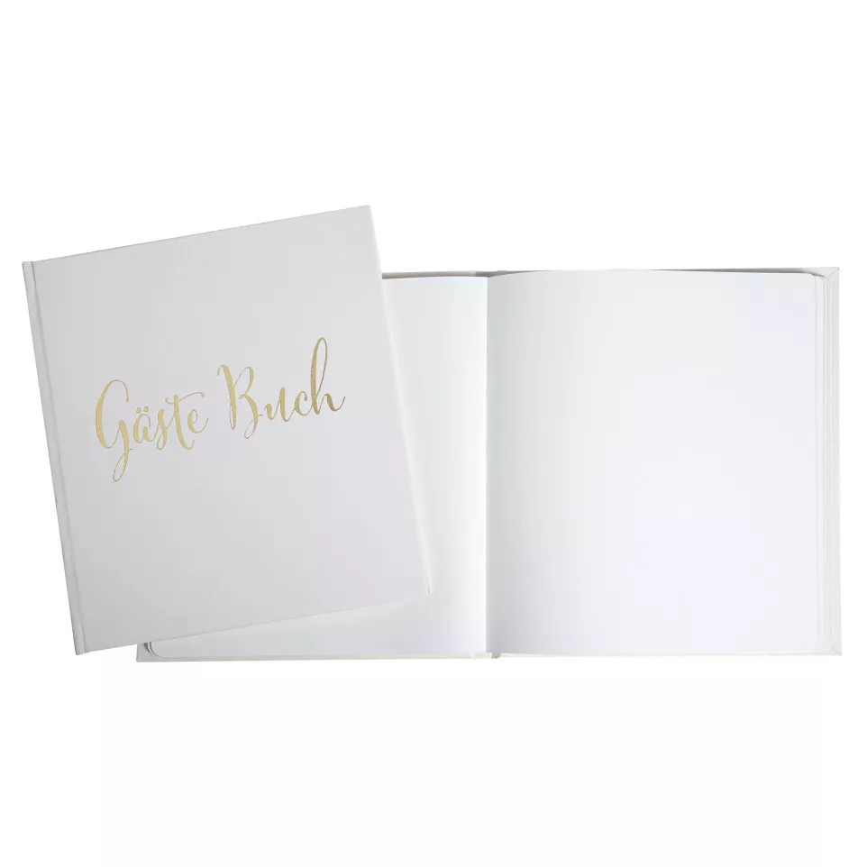 Guest book 140p gold 21x19 German...