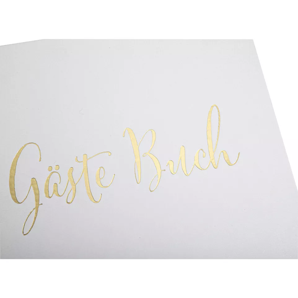 Guest book 140p gold 21x19 German...