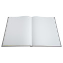 Gastenboek 100p goud- 27x22 Ellipse grijs/ St.