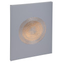 Gastenboek 100p goud- 27x22 Ellipse grijs/ St.