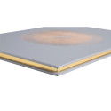 Gastenboek 100p goud- 27x22 Ellipse grijs/ St.