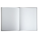 Gastenboek 100p goud- 27x22 Ellipse grijs/ St.