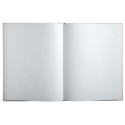 Gastenboek 100p goud- 27x22 Ellipse roze/ St.
