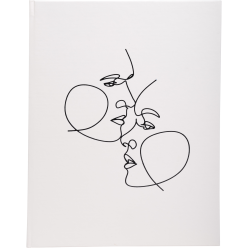 Gastenboek 100p zilv-er...