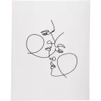 Gastenboek 100p zilv-er 27x22 Art ivoor/ St.