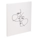 Guest book 100p silver 27x22cm Art black/ Pc.