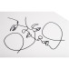 Guest book 100p silver 27x22cm Art black/ Pc.